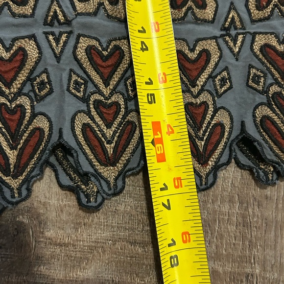 Endless Rose Embroidered Cotton Mini Skirt Boho Chic Scalloped Hem Size S - Picture 4 of 7